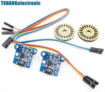 

HC-020K Double Speed Measuring Sensor Module + Photoelectric Encoders Kit diy electronics