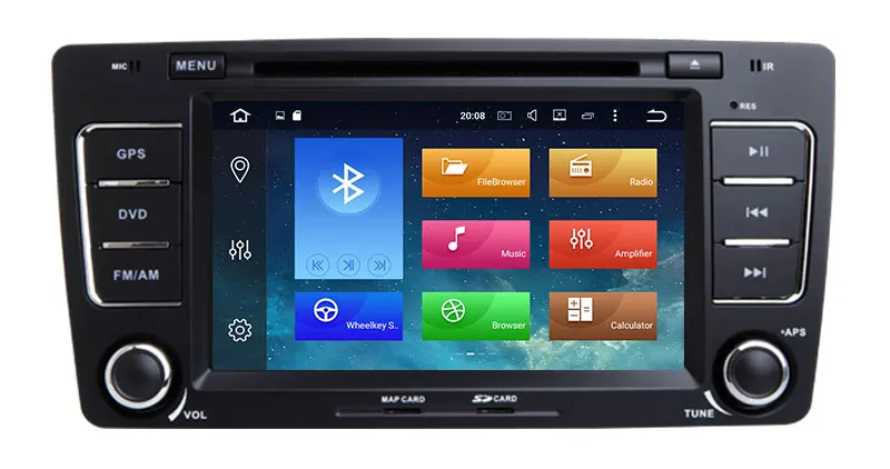 Best 7 Inch Android 9.0 Octa Core Car DVD Player For SKODA/Octavia 2009-2013 Canbus WIFI GPS Navigation BT Radio USB FM Carplay 6