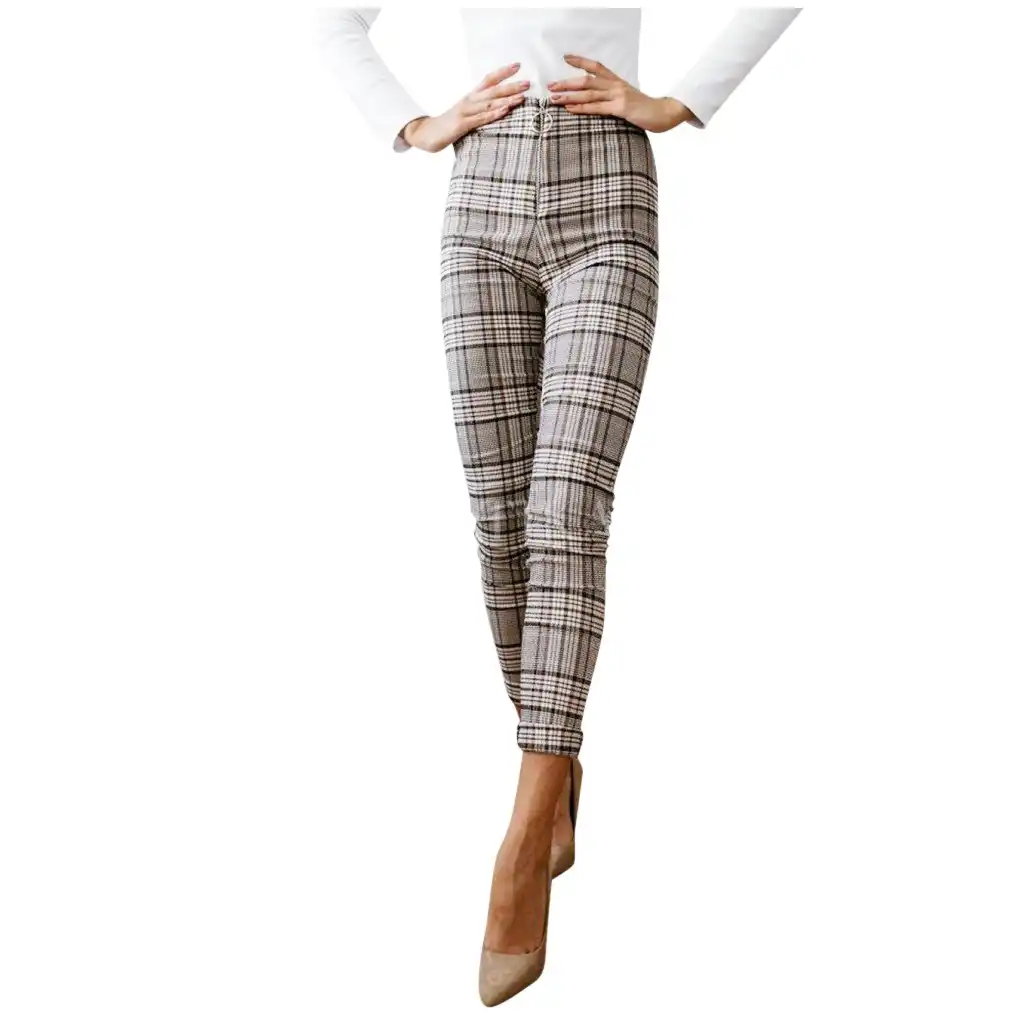 plaid pants ladies