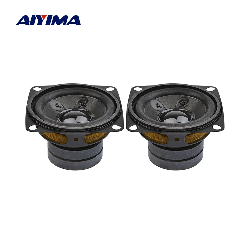 Aiyima 2 pçs 2 Polegada alto-falantes portáteis driver 4 8 ohm 10w amplificador de alto-falante som gama completa de teatro em casa diy