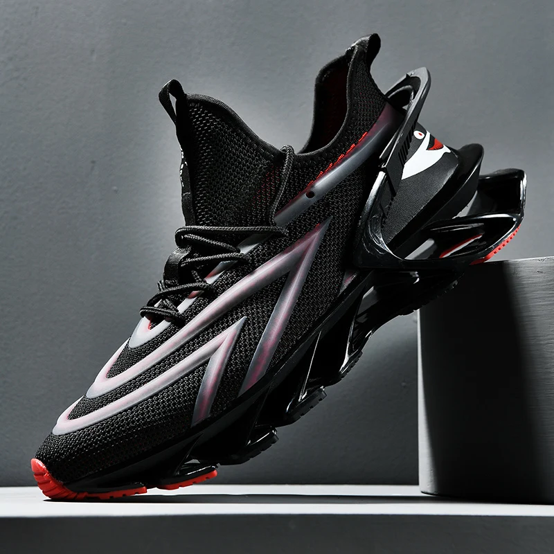 

Blade Running Shoes for Men Luminous Breathable Mesh Designer Sneakers Man Jogging Walking Athletics Trainer Sports Shoes
