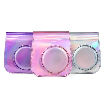 

For Fujifilm Instax Mini 11 Instant Film Camera PU Leather Bag Case Cover Shell with Shoulder Bag Protector Cover Case Pouch