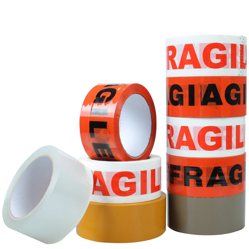 4 8 см x 80 м красная лента с надписью FRAGILE прозрачная пластиковая герметизирующая