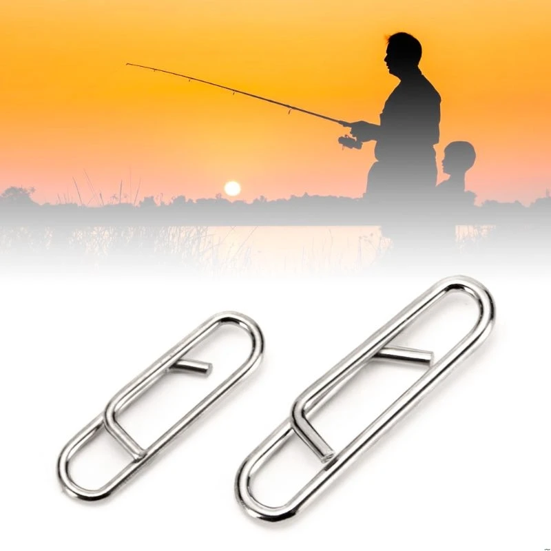 

100 Pcs/pack Powerful Fast Link Snap Pin Fishing Tackle Quick Change Leads Clips