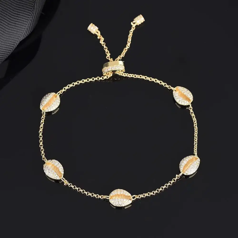 Queen Lotus High Quality Shell Bracelets For Women Adjustable Chain Geometric | Украшения и аксессуары