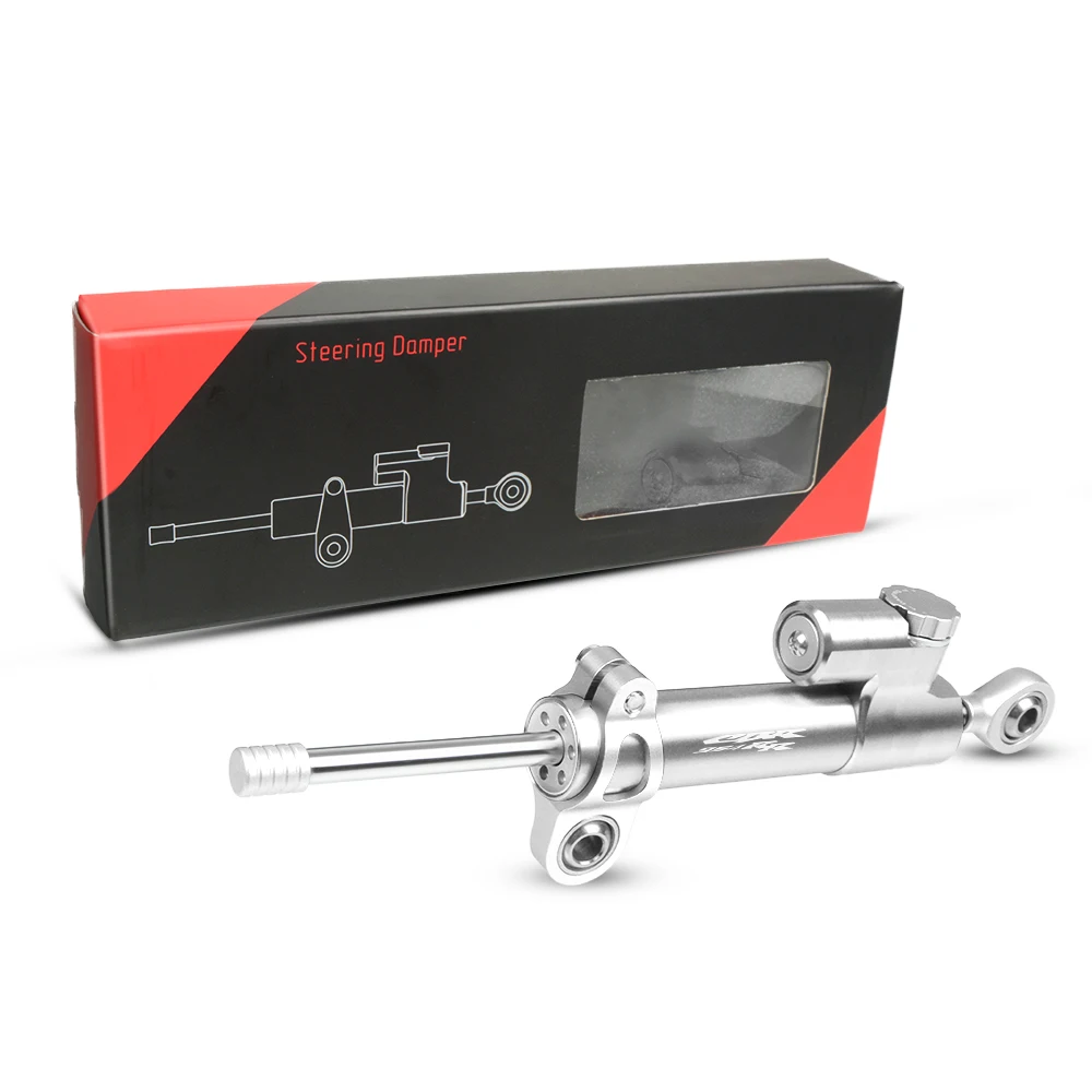 Для HONDA CBR954RR CBR954 RR CBR 954 RR 2002-2003 Универсальный Мотоцикл CNC регулируемый рулевой демпфер Стабилизатор CBR 954RR - Цвет: Silver-Silver