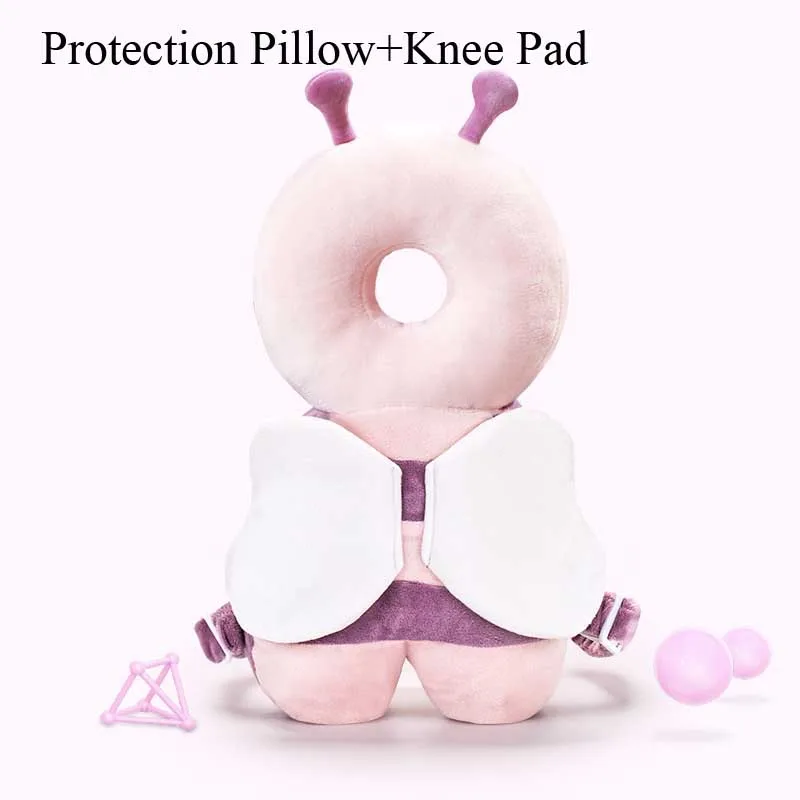A-pillow knee pad Детская подушка для защиты головы, подголовник для малышей, подушка для защиты шеи, крылья для кормления, защита от падения, подушка, детское постельное белье, рюкзак, коврик - Цвет: A-pillow knee pad