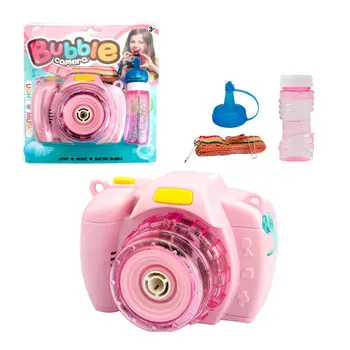 

Bubble Camera Electric Bubbles Fun Light Music Children'S Puzzle Electric music bubble camera