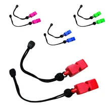 2 штуки аварийные свистки для выживания с ремешком на запястье для подводного плавания каякинга водные виды спорта на открытом воздухе Кемпинг Туризм