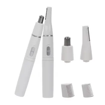 

2-in-1 Facial Hair Trimmer Nose Ear Hair Shaver removal Eyebrow Scraper Safe Face Care Razor Cleaner for Men Women