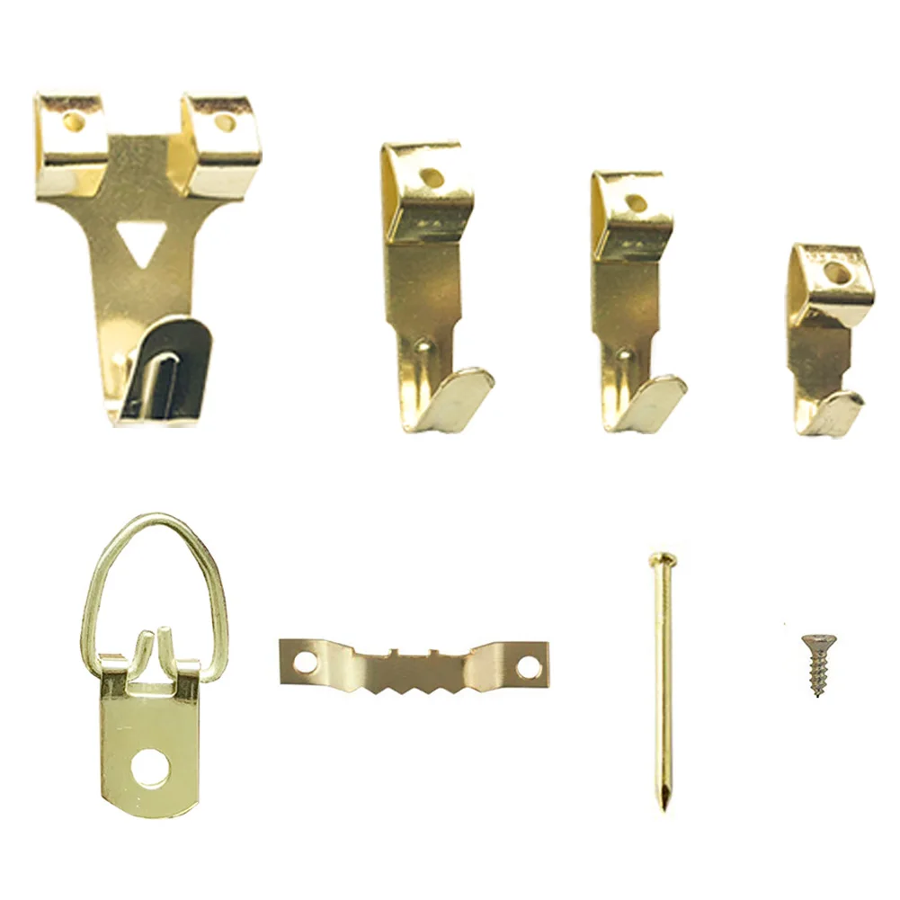 

Nails Metal Removable Support Hardware With Wire Tools Easy Install Stable Hanging Kit Traceless Picture Frame Hooks Sturdy