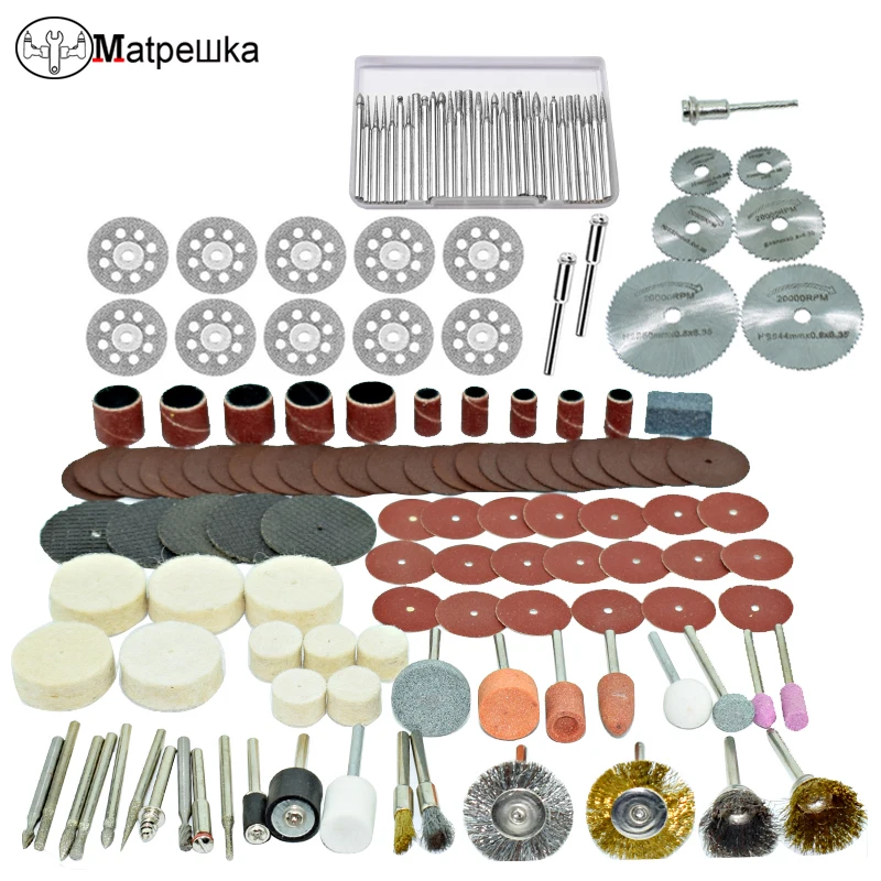  Dremel 100pcs mini drill engraving machine woodworking polishing accessories power tools accessorie