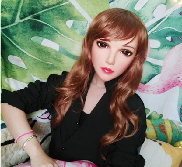 (new104) Female Male Mask Realistic Silicone Masks Halloween Party Bjd