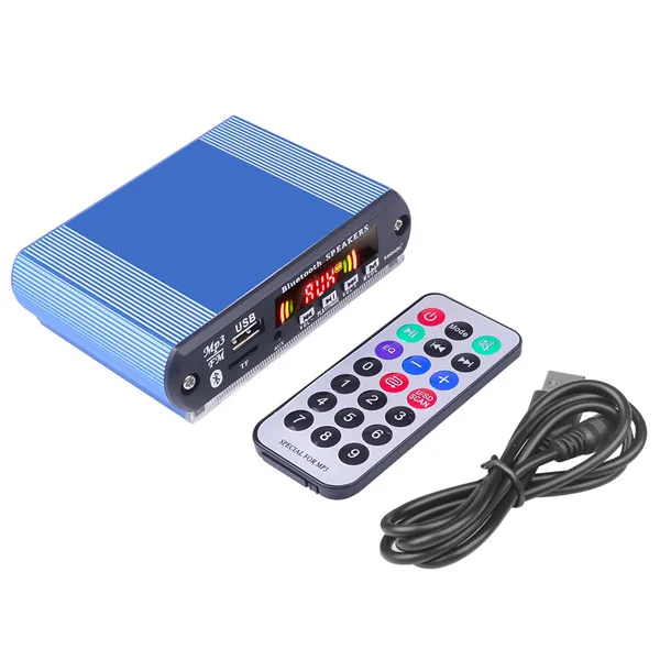 Запись громкой связи mp3-плеер DIY Автомобильный Радио Bluetooth 5,0 приемник 5-12 в автомобильный комплект декодер доска fm-радио TF USB 3,5 мм AUX аудио - Формат цифровых медиаданных: CD