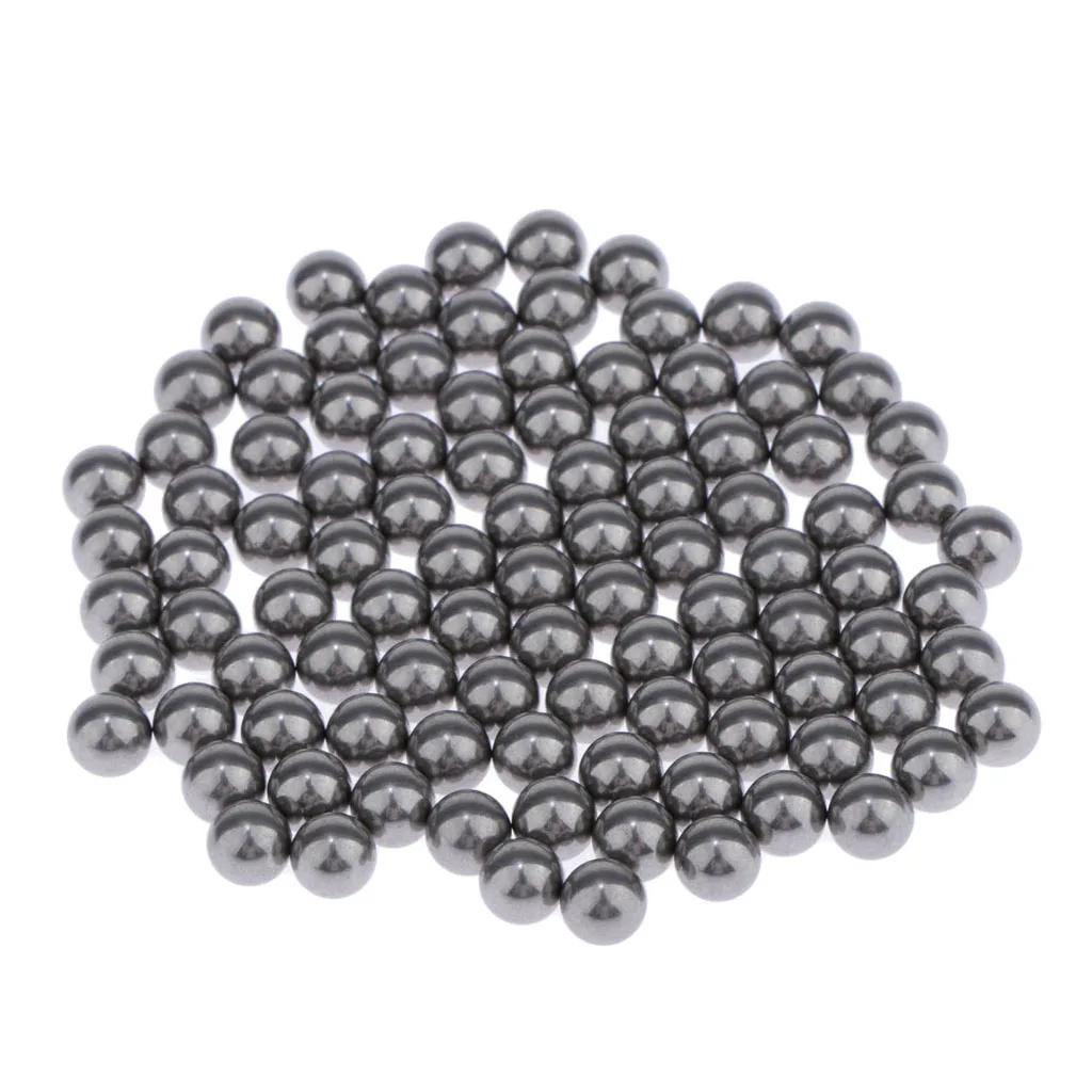 100 Pieces 5 mm Corrosion- Resistant Stainless Steel Nail Polish Mixing Agitator Balls, Assorted Loose Bicycle Bearing Balls