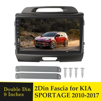 

Double Din 9 Inch Car Radio Fascia for KIA SPORTAGE 2010+ Stereo GPS DVD Player Panel Dash Installation Kit Frame GPS DVD Bezel