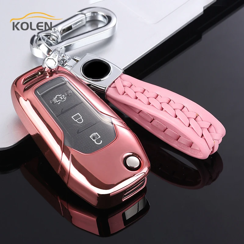 Soft TPU Car Remote Key Case Cover For Ford Fusion Mondeo Fiesta Escort Ranger Focus MK3 KUGA Ecosport Holder Shell Accessories - H990965a0aaed41aa95031cfef6759dbcL
