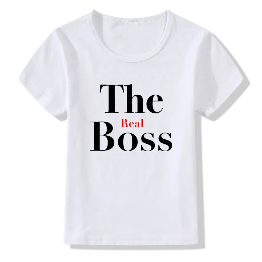 Г., футболка для маленьких мальчиков и девочек с надписью «Boss Rose» футболка для первого дня рождения футболка с короткими рукавами белые хлопковые летние топы для детей, одежда