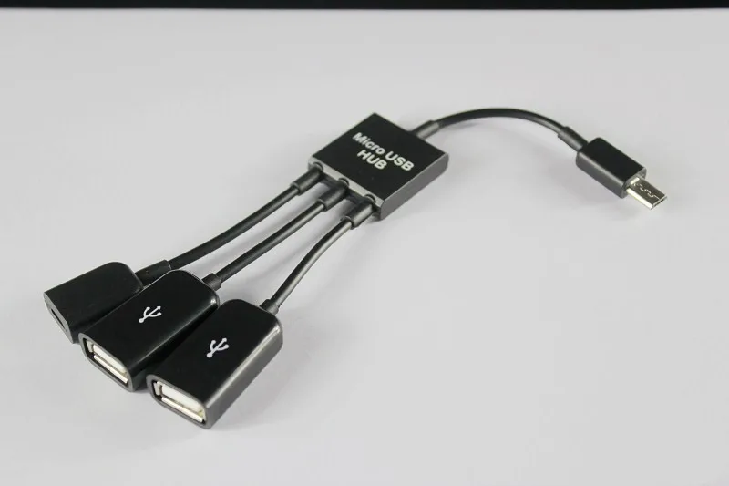 Micro USB концентратор 3 в 1 Мужской и Женский двойной USB хост мощность зарядки переносной кабельный хаб адаптер, преобразователь, удлинитель для мобильного телефона