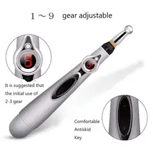 1 шт. инструмент для ухода за ногами электронный акупунктурный карандаш Электрический Меридиан терапия лечебная ручка для массажа ручка для иглоукалывания инструменты для снятия боли