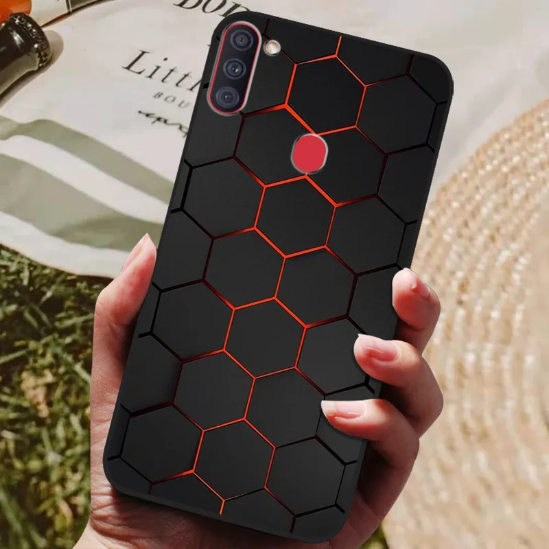 Sleek Black Silicone Back Cover with Soft Bumper