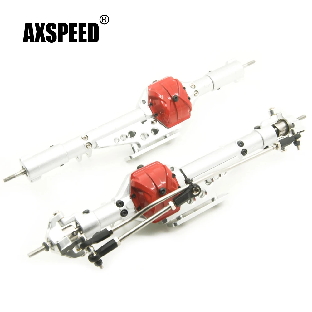 AXSPEED Серебряный высококачественный 1/10 осевой алюминиевый сплав комплект оси