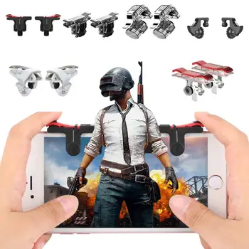 

2PCS Mobile Game Fire Button Trigger Smart Phone Metal Game L1 R1 Shooter Controller Gamepad Joystick Aim Key Universal For PUBG