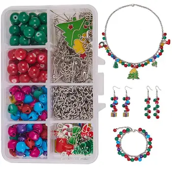 

1 Set DIY Bells Making, with Alloy Enamel Pendants, Iron Head Pins