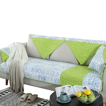 

100% Cotton Towel Sofa Cushion Cover Towel Fabric Covers Non-slip Para Seat Room Funda Anti-mite Simple Couch Thicker Living