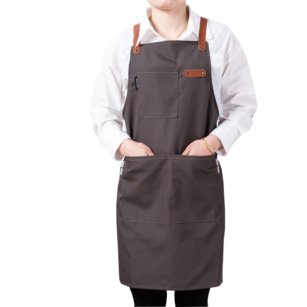 Новинка 2020 модный регулируемый кожаный кухонный фартук для приготовления пищи