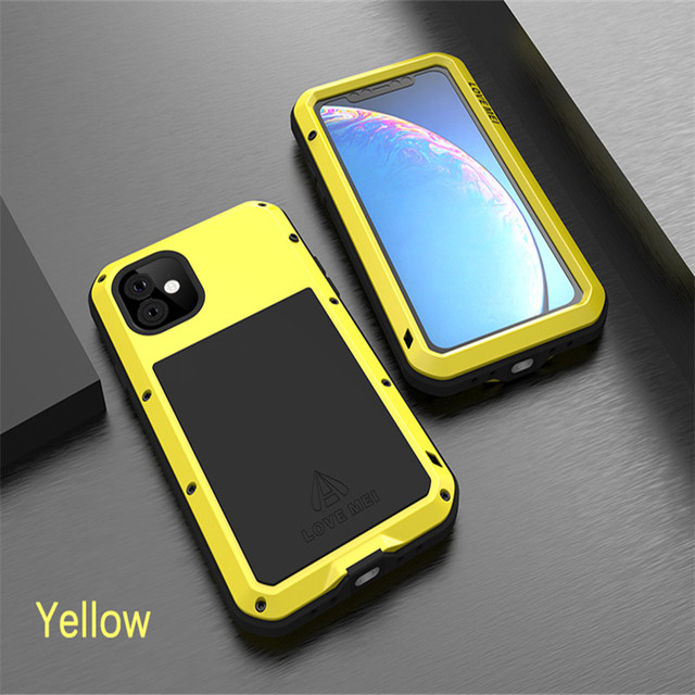 MEI Aluminum Shockproof Phone Case For iPhone 13 12 11 Pro Max Heavy Duty 360 Full Protection Armor Cover for iPhone 13 Pro