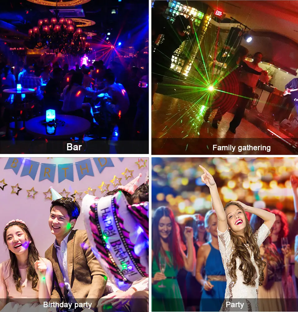 E27 RGB Lamp LED Bulb AC 85V-265V Auto Rotating 220V 110V  Christmas Colorful LEDs Lamp Party Effect LED Disco Magic Ball Lights (4)