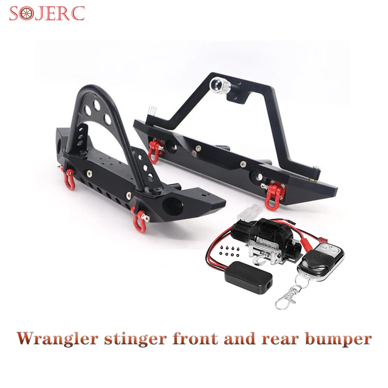 SOJERC металлический передний и задний бампер Wrangler TRX4 SCX10 скалолазания автомобиля