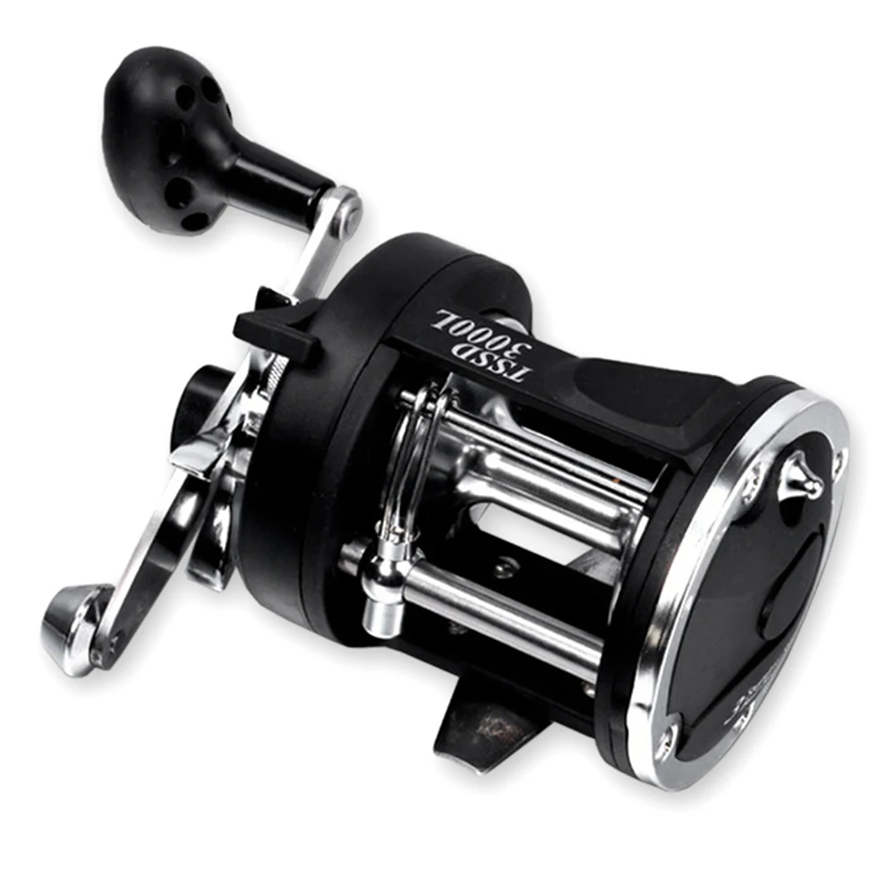 New Fishing Reels TSSD 3000L-4000L Trolling Drum Fishing Reel Saltwater  Right Hand Black Sea Fish Reel pesca fishing tackle