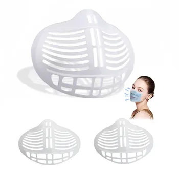

Mascarilla 3pc White Mask Bracket Reusable Mask Holder Non-stick Lipstick 3d Support Artifact Anti-sultry Mouth Caps Washable