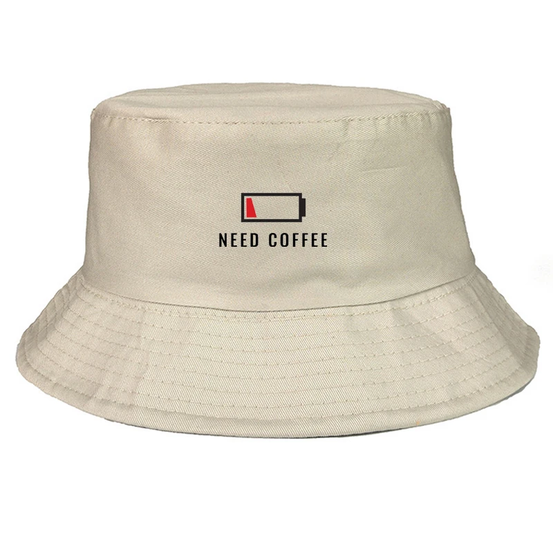 Need coffee Панама Повседневная модная хлопковая шапка для рыбаков для девочек и мальчиков рыболовные охотничьи шляпы для путешествий Защита от солнца для женщин и мужчин унисекс