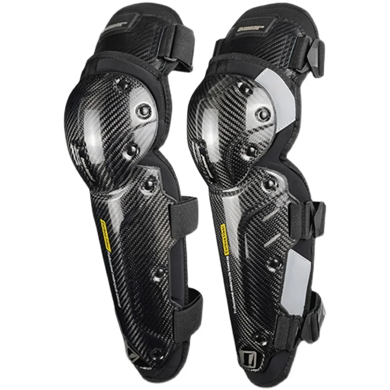 Carbon Fiber Knee Pads Motorcycle Protective Gear Men's Anti Fall Knee