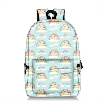 

High quality canvas print backpack larger capacity school shoulder bag travel bag laptop backpack waterproof print backpack