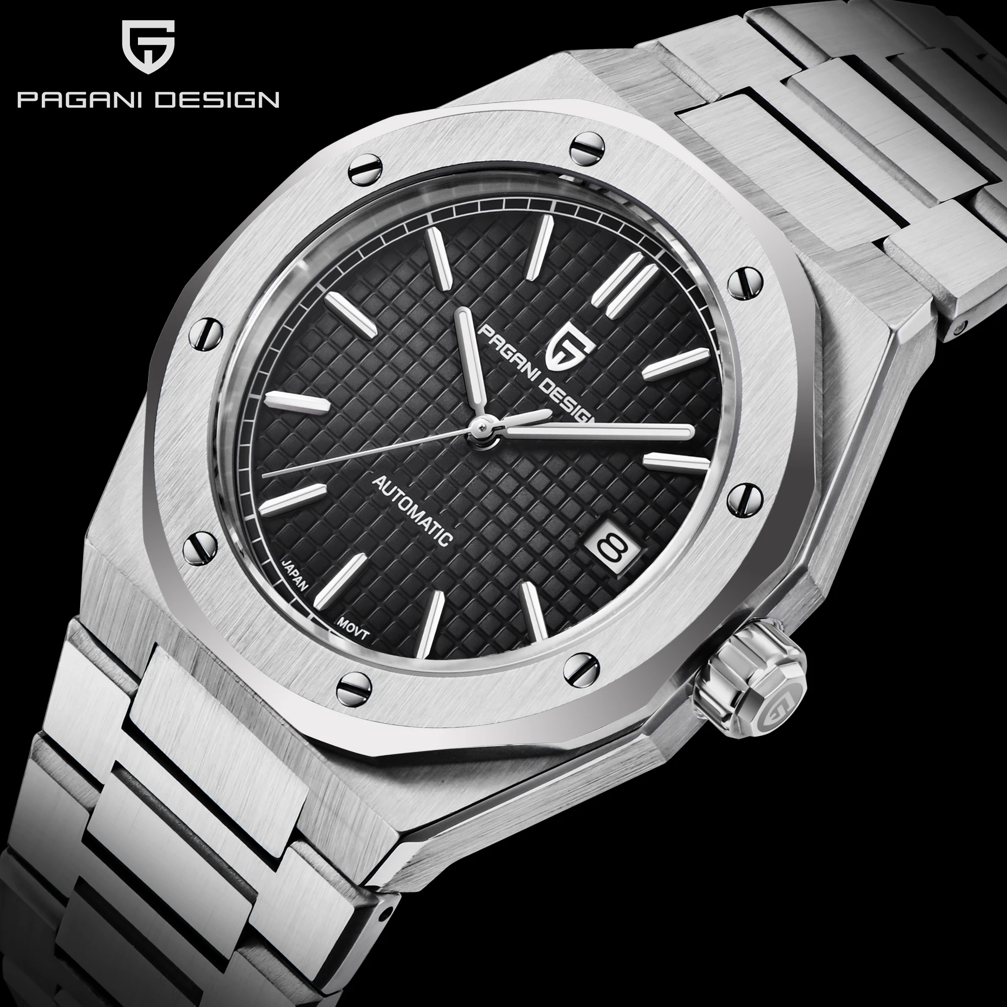 PAGANI DESIGN New 2021 Men's 40mm Stainless Steel Clock Seiko NH35A Automatic Date 100m Waterproof Wristwatch Relogio Masculino PAGANI DESIGN New 2021 Men's 40mm Stainless Steel Clock Seiko NH35A Automatic Date 100m Waterproof Wristwatch Relogio Masculino