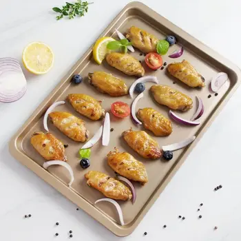 

Carbon Steel Rectangle Pan Mold Baking Cookies Muffin Toast Bread Tray DIY Non Stick Large Cake Bakeware