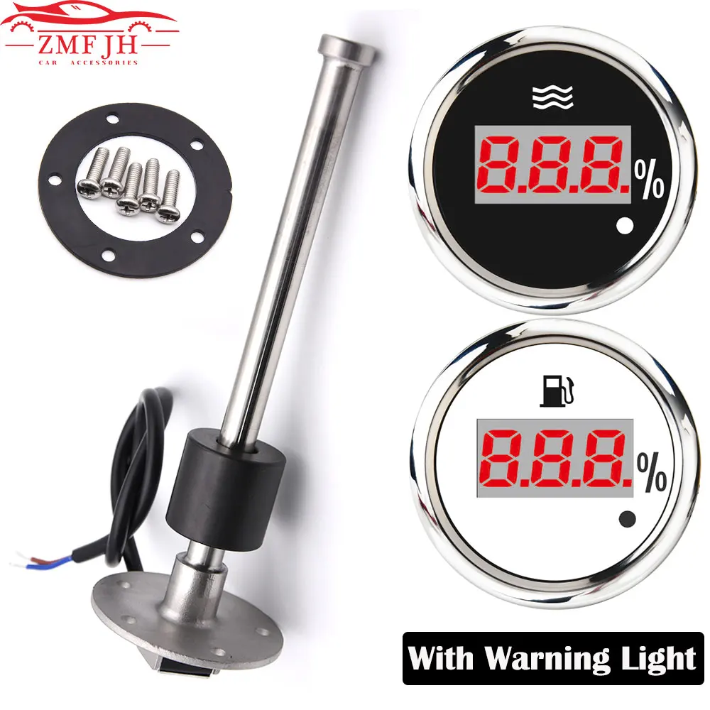 7 Color 52MM Water Sender Unit Sewage Level Meter Gauge Sensor Boat Car Rv Holding Tank Level Gauge - View #2