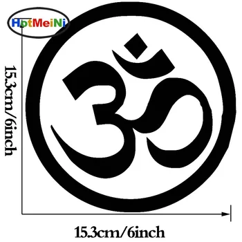 

HotMeiNi HotMeiNi 15.3x15.3cm " OM Symbol Vinyl Car Decal Car Sticker Yoga Buddhism Spiritual Car Window Decal"Black/Sliver