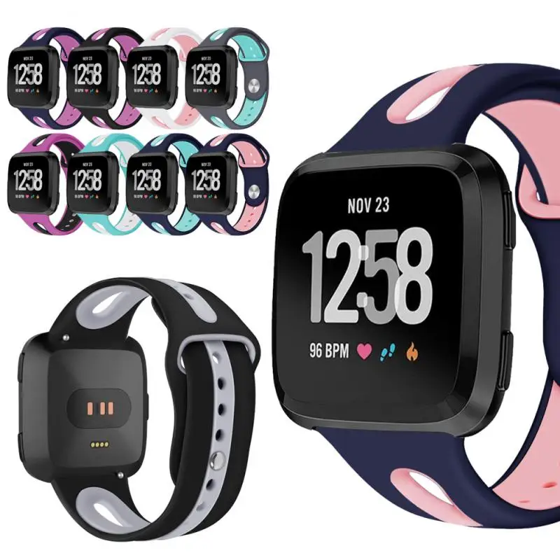 Браслет ремешок для Fitbit Versa 2 SmartBand спортивный мужской браслет женский мягкий