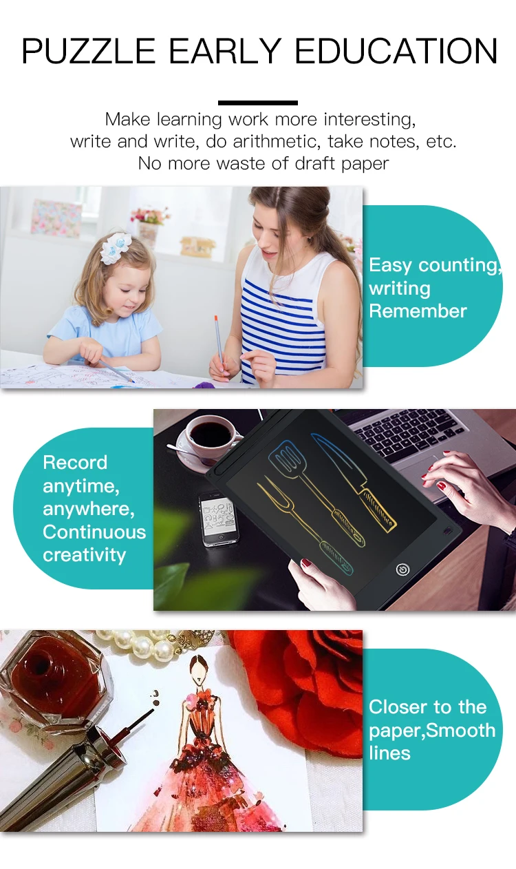 TISHRIC ЖК-планшет 12 дюймов для детей цифровой графический планшет для рисования доски/колодки/планшет цветной экран Детские Подарки Игрушка