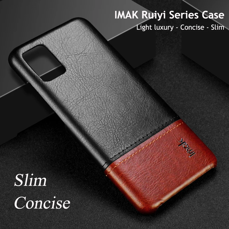 Роскошный кожаный чехол Etui для Samsung A80 A51 A50 A70 IMAK Для Galaxy S A30S A 51|Бамперы| |