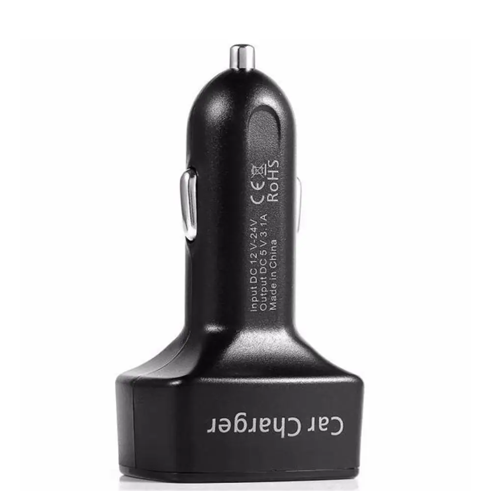 4 в 1 двойной USB Автомобильное быстрое зарядное устройство DC 5 В 3.1A Универсальное напряжение/температура/измеритель тока адаптер тестера цифровой светодиодный дисплей r20