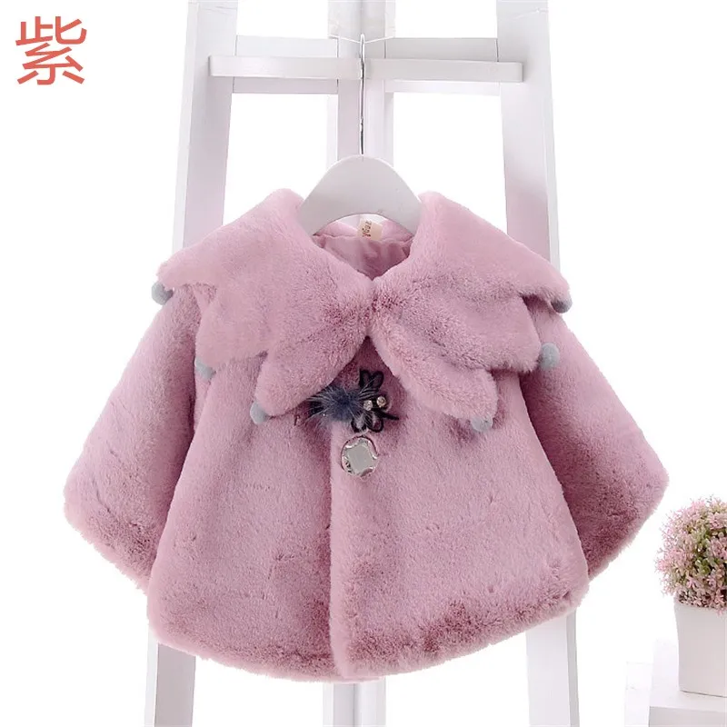 Зимние куртки для маленьких девочек; зимний комбинезон из искусственного меха; пальто для малышей; детская одежда; пончо; детская одежда; Верхняя одежда для девочек; Winterjas - Цвет: Style Nine