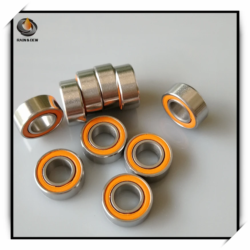 10Pcs 5x10x4 Ceramic Bearing SMR105-2OS ABEC-7 Stainless Steel Hybrid | Обустройство дома