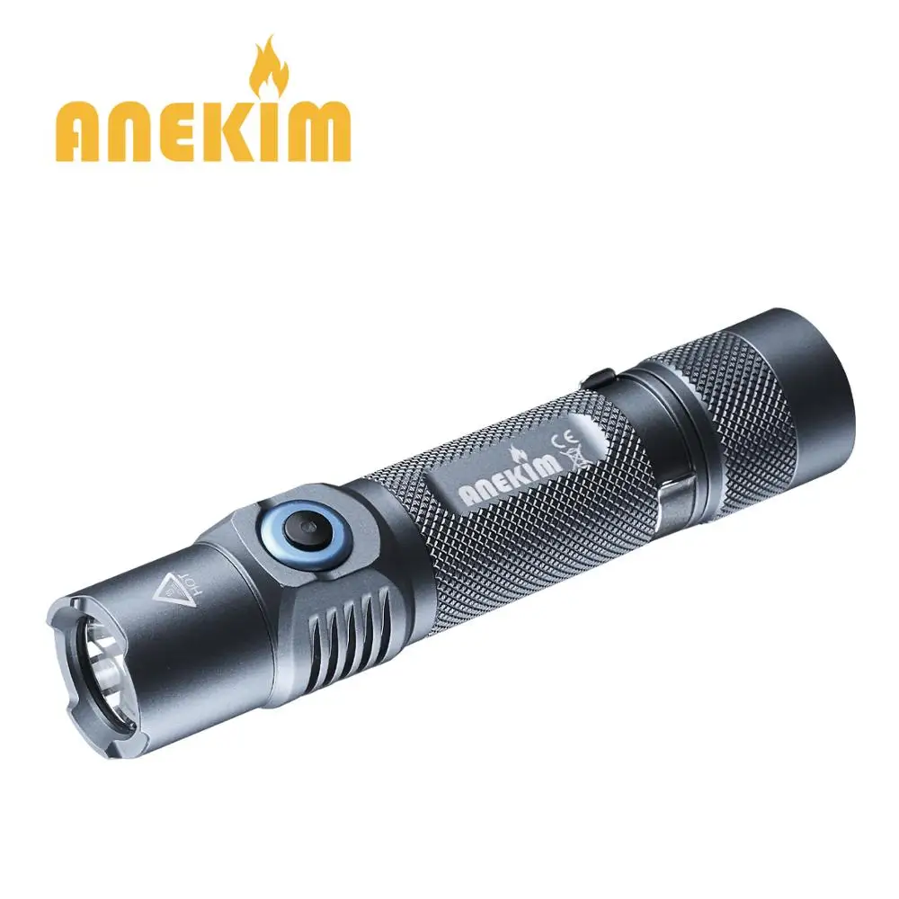 

ANEKIM VC30 P9 Tactical 1050lm LED Flashlight with Power indicator ATR, USB charging, Tail Magnetic 18650 EDC Flashlight