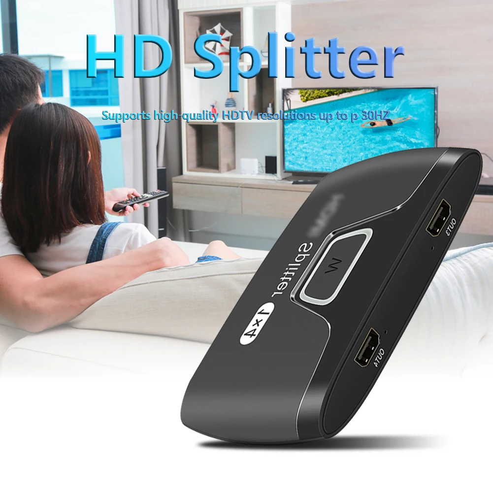 Совместимый разветвитель с портом совместимый 1 в 4 Выход HD 2160P 4K 60 Гц HDCP для